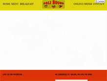 Tablet Screenshot of delihousepizza.com